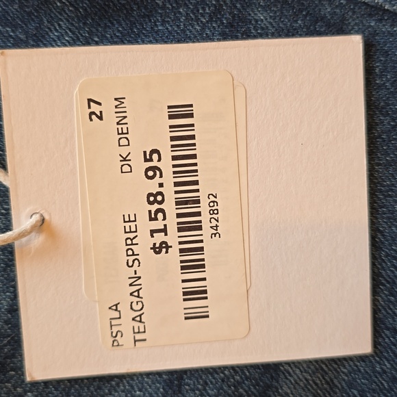 NWT, Pistola, Teagan-Spree, Dark Denim High Rise Front Slit Jeans, Women's 27 - Picture 5 of 16